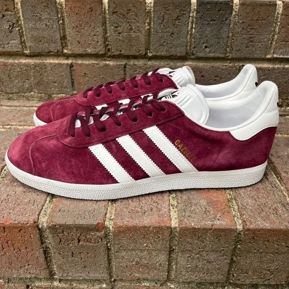 adidas gazelle silver green womens adidas Gazelle Collegiate Burgundy White main image 1